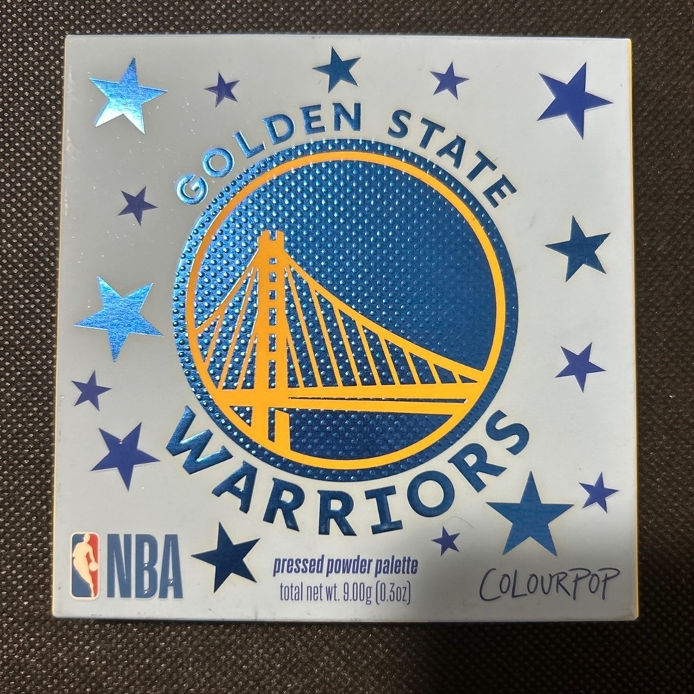 ColourPop x NBA Golden State Warriors Eyeshadow Pressed Powder Palette .3 oz